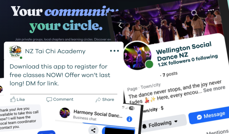 Community scam pages