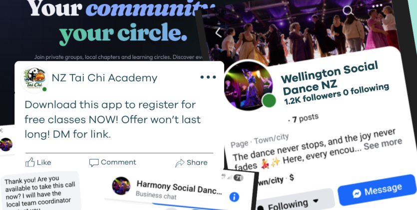Community scam pages